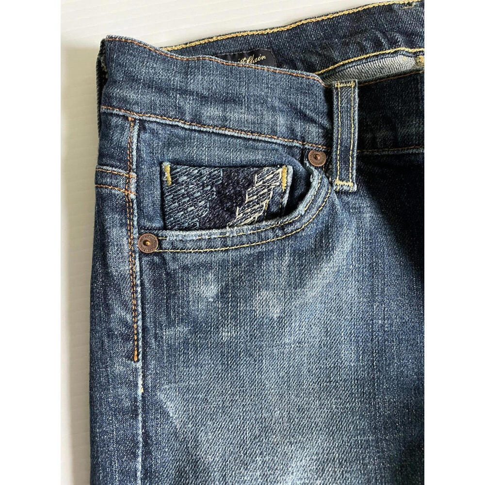 Citizens Of Humanity Womens Big Sur 092 Low Waist Flair Embroidered Med Wash 26 - Picture 5 of 9
